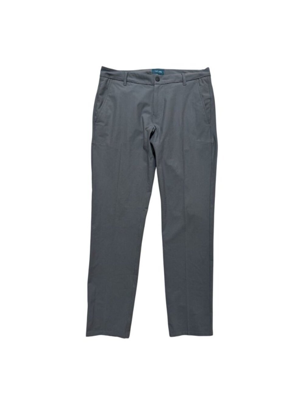 Taylrd Performance Dress Pants Men’s 33x32 Gray Stretch Flat Front
